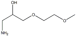 1-amino-3-(2-methoxyethoxy)propan-2-ol Struktur