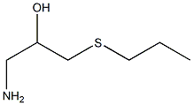 1-amino-3-(propylsulfanyl)propan-2-ol Struktur