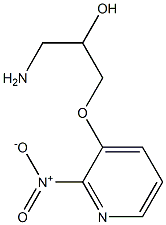 1-amino-3-[(2-nitropyridin-3-yl)oxy]propan-2-ol Struktur