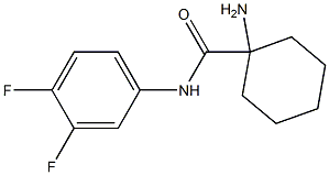 1-amino-N-(3,4-difluorophenyl)cyclohexanecarboxamide Struktur