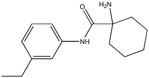 1-amino-N-(3-ethylphenyl)cyclohexanecarboxamide Struktur