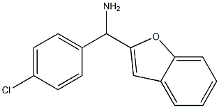 1-benzofuran-2-yl(4-chlorophenyl)methanamine Struktur