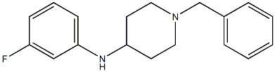 1-benzyl-N-(3-fluorophenyl)piperidin-4-amine Struktur