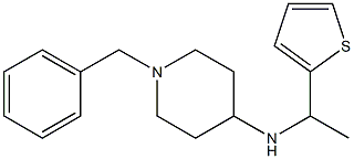 1-benzyl-N-[1-(thiophen-2-yl)ethyl]piperidin-4-amine Struktur