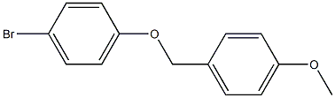 1-bromo-4-[(4-methoxyphenyl)methoxy]benzene Struktur