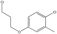 1-chloro-4-(3-chloropropoxy)-2-methylbenzene Struktur