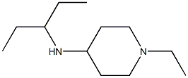 1-ethyl-N-(pentan-3-yl)piperidin-4-amine Struktur