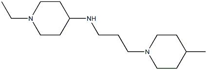 1-ethyl-N-[3-(4-methylpiperidin-1-yl)propyl]piperidin-4-amine Struktur