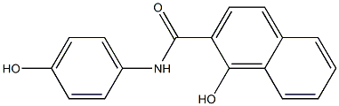 1-hydroxy-N-(4-hydroxyphenyl)naphthalene-2-carboxamide Struktur