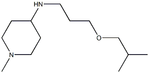 1-methyl-N-[3-(2-methylpropoxy)propyl]piperidin-4-amine Struktur