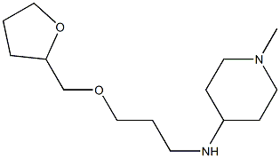 1-methyl-N-[3-(oxolan-2-ylmethoxy)propyl]piperidin-4-amine Struktur