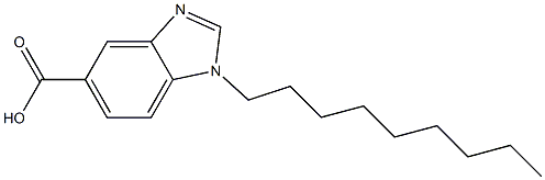 1-nonyl-1H-1,3-benzodiazole-5-carboxylic acid Struktur