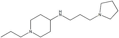 1-propyl-N-[3-(pyrrolidin-1-yl)propyl]piperidin-4-amine Struktur