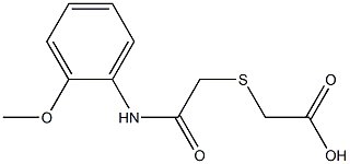 2-({[(2-methoxyphenyl)carbamoyl]methyl}sulfanyl)acetic acid Struktur