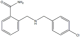 2-({[(4-chlorophenyl)methyl]amino}methyl)benzamide Struktur