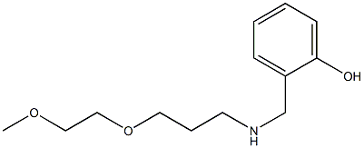 2-({[3-(2-methoxyethoxy)propyl]amino}methyl)phenol Struktur