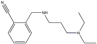 2-({[3-(diethylamino)propyl]amino}methyl)benzonitrile Struktur