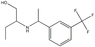 2-({1-[3-(trifluoromethyl)phenyl]ethyl}amino)butan-1-ol Struktur