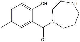 2-(1,4-diazepan-1-ylcarbonyl)-4-methylphenol Struktur