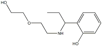 2-(1-{[2-(2-hydroxyethoxy)ethyl]amino}propyl)phenol Struktur