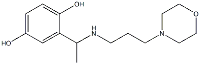 2-(1-{[3-(morpholin-4-yl)propyl]amino}ethyl)benzene-1,4-diol Struktur