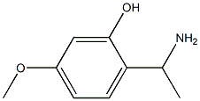 2-(1-aminoethyl)-5-methoxyphenol Struktur