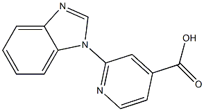 2-(1H-1,3-benzodiazol-1-yl)pyridine-4-carboxylic acid Struktur