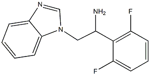 2-(1H-benzimidazol-1-yl)-1-(2,6-difluorophenyl)ethanamine Struktur