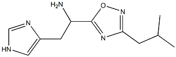 2-(1H-imidazol-4-yl)-1-[3-(2-methylpropyl)-1,2,4-oxadiazol-5-yl]ethan-1-amine Struktur