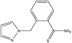 2-(1H-pyrazol-1-ylmethyl)benzenecarbothioamide Struktur