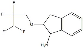 2-(2,2,3,3-tetrafluoropropoxy)-2,3-dihydro-1H-inden-1-amine Struktur