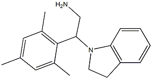 2-(2,3-dihydro-1H-indol-1-yl)-2-(2,4,6-trimethylphenyl)ethan-1-amine Struktur