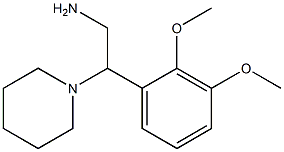 2-(2,3-dimethoxyphenyl)-2-piperidin-1-ylethanamine Struktur