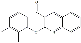 2-(2,3-dimethylphenoxy)quinoline-3-carbaldehyde Struktur