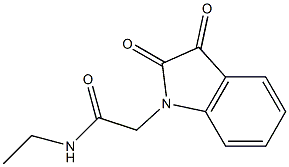 2-(2,3-dioxo-2,3-dihydro-1H-indol-1-yl)-N-ethylacetamide Struktur