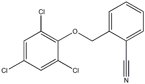 2-(2,4,6-trichlorophenoxymethyl)benzonitrile Struktur