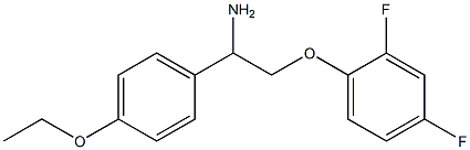 2-(2,4-difluorophenoxy)-1-(4-ethoxyphenyl)ethanamine Struktur