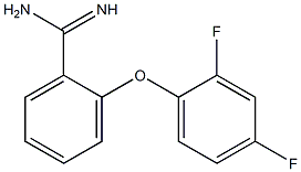 2-(2,4-difluorophenoxy)benzene-1-carboximidamide Struktur