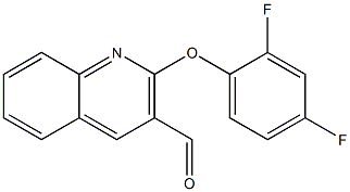 2-(2,4-difluorophenoxy)quinoline-3-carbaldehyde Struktur