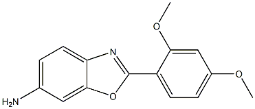 2-(2,4-dimethoxyphenyl)-1,3-benzoxazol-6-amine Struktur