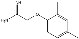 2-(2,4-dimethylphenoxy)ethanimidamide Struktur