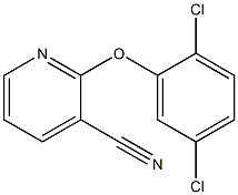 2-(2,5-dichlorophenoxy)pyridine-3-carbonitrile Struktur