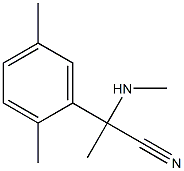 2-(2,5-dimethylphenyl)-2-(methylamino)propanenitrile Struktur