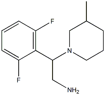 2-(2,6-difluorophenyl)-2-(3-methylpiperidin-1-yl)ethanamine Struktur