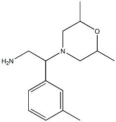 2-(2,6-dimethylmorpholin-4-yl)-2-(3-methylphenyl)ethanamine Struktur