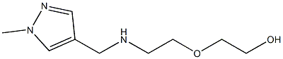 2-(2-{[(1-methyl-1H-pyrazol-4-yl)methyl]amino}ethoxy)ethan-1-ol Struktur