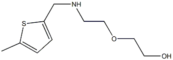 2-(2-{[(5-methylthiophen-2-yl)methyl]amino}ethoxy)ethan-1-ol Struktur