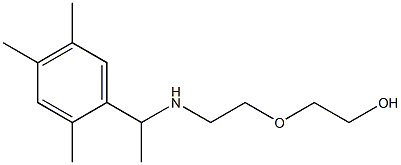 2-(2-{[1-(2,4,5-trimethylphenyl)ethyl]amino}ethoxy)ethan-1-ol Struktur