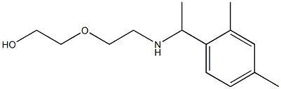 2-(2-{[1-(2,4-dimethylphenyl)ethyl]amino}ethoxy)ethan-1-ol Struktur