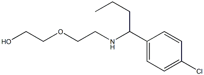 2-(2-{[1-(4-chlorophenyl)butyl]amino}ethoxy)ethan-1-ol Struktur